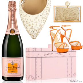 Veuve Clicquot Champagne Handbags and Heels by Charlotte Olympia.
