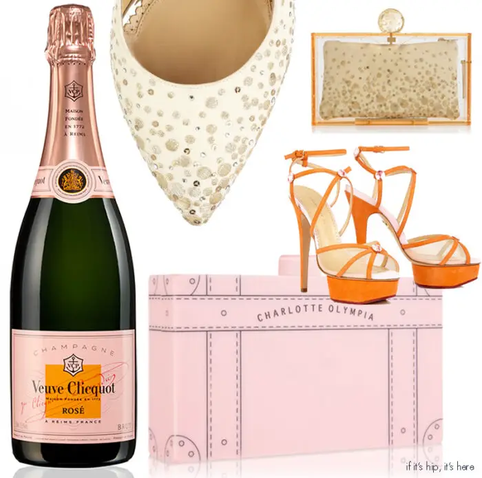 Read more about the article Veuve Clicquot Champagne Handbags and Heels by Charlotte Olympia.