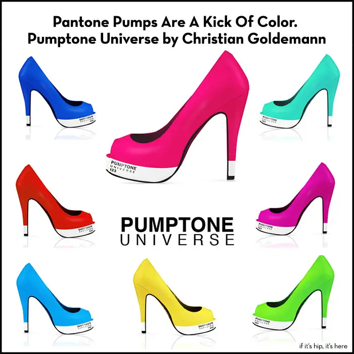 Read more about the article Pantone Pumps Are A Kick Of Color. Pumptone Universe by Christian Goldemann.