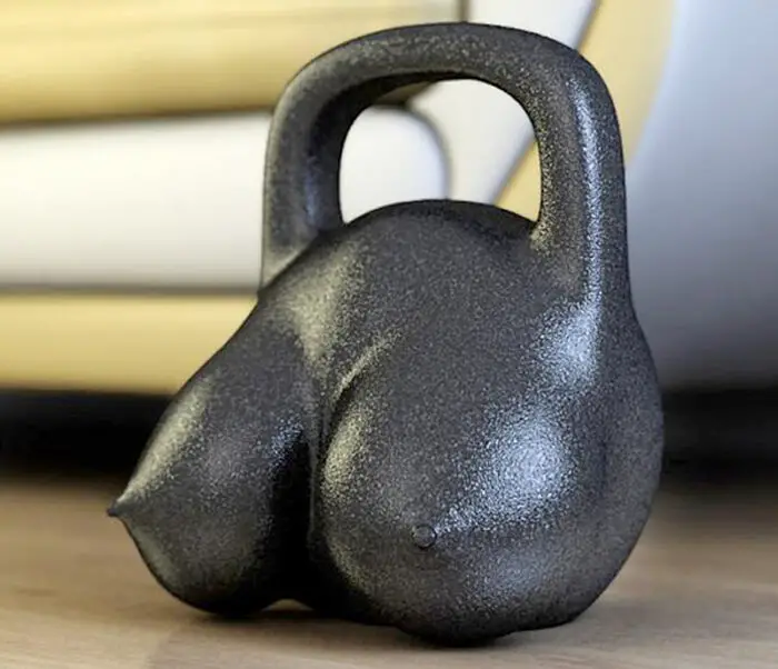 Read more about the article Mammaries To Build Your Muscles. Introducing Breast-Shaped Kettlebells.