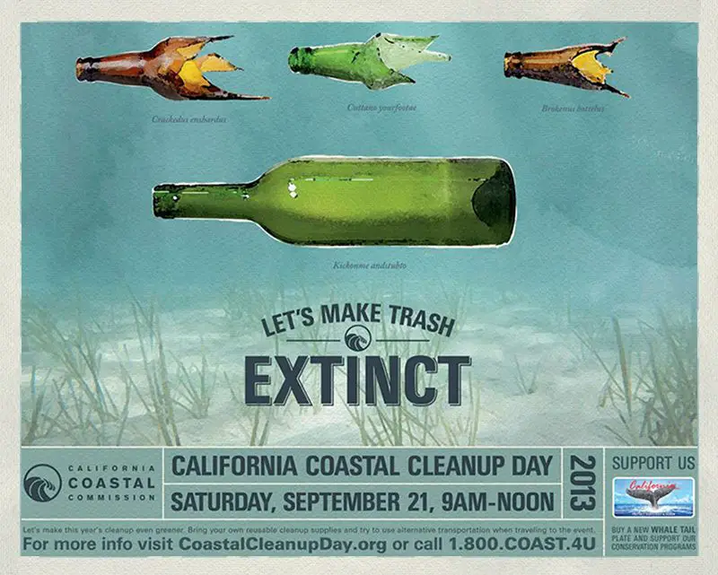 CA Coastal Cleanup Day camapign hero IIHIH