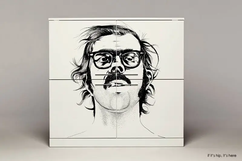 chuck close 4 door hollo cabinet