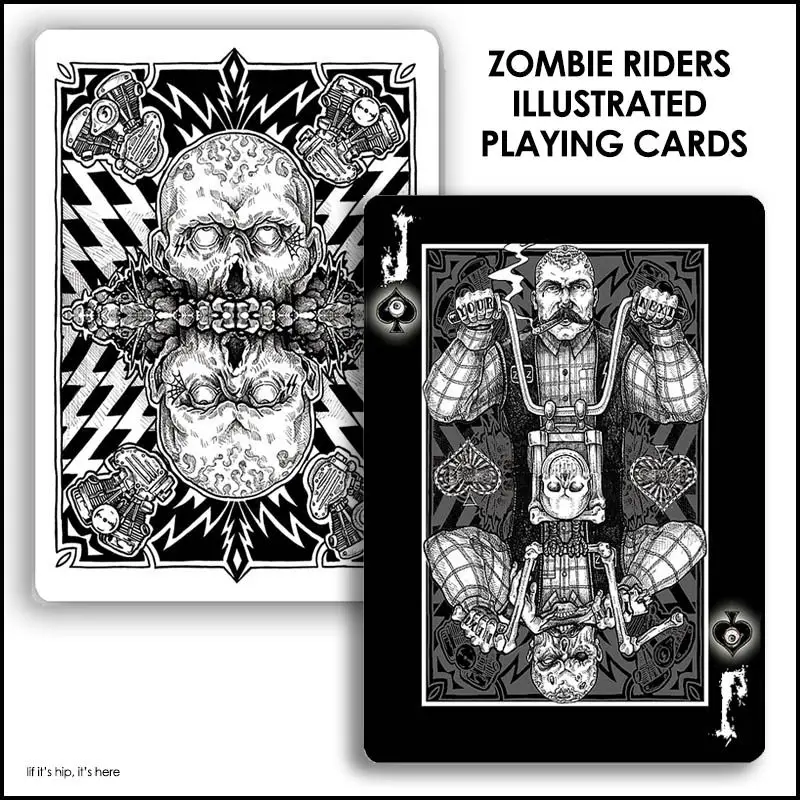zombie riders playing cards