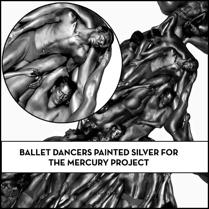 Read more about the article The Mercury Project: Dancers Painted Silver Form Ballet Imagery for the West Australian Ballet’s 2014 Program.