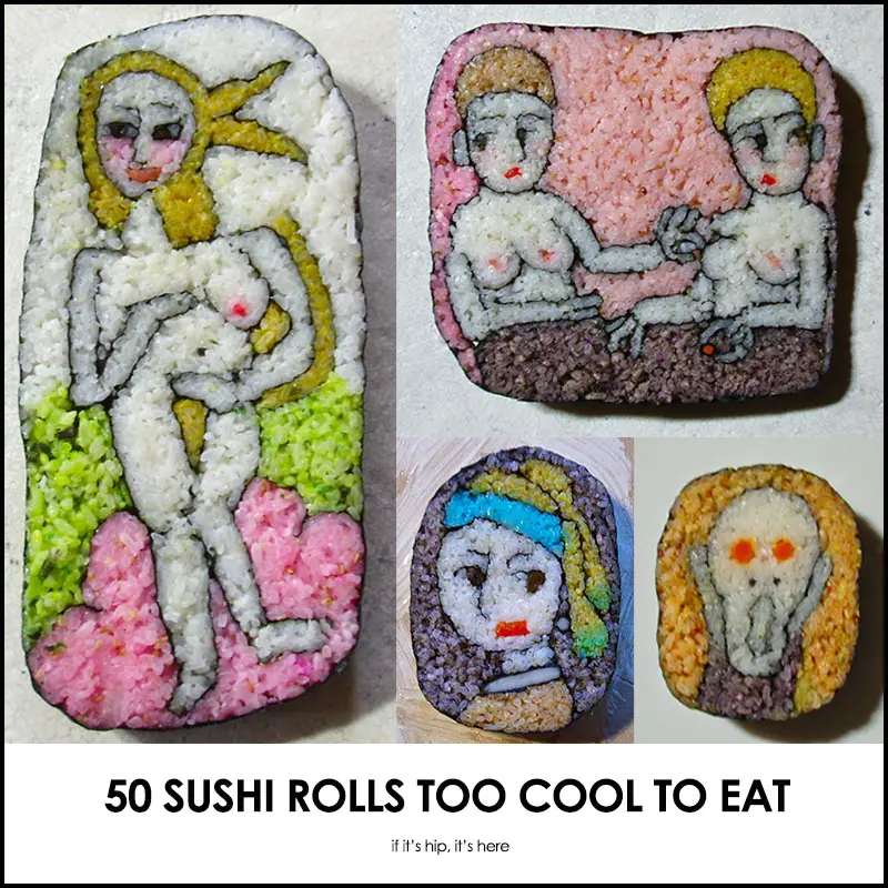 sushi rolls too cool to eat