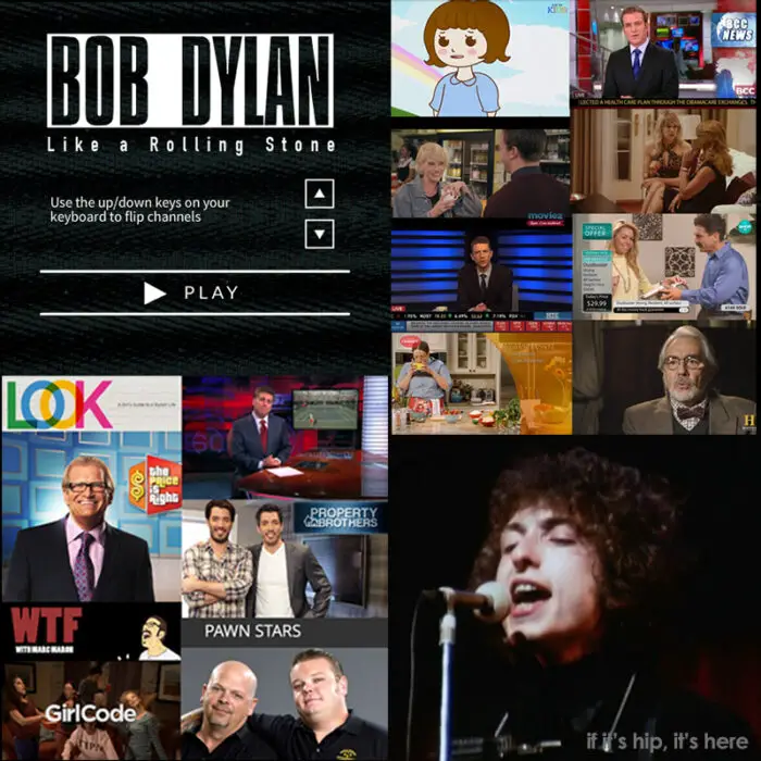 Read more about the article All The Channels On That Cool Interactive Bob Dylan Like A Rolling Stone Video (and How It Was Done)