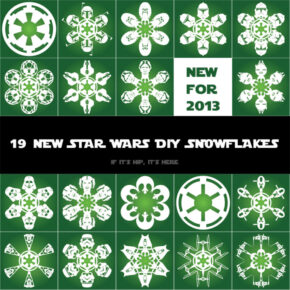It’s Snowing Star Wars Again! 19 New Star Wars DIY Snowflake Templates.