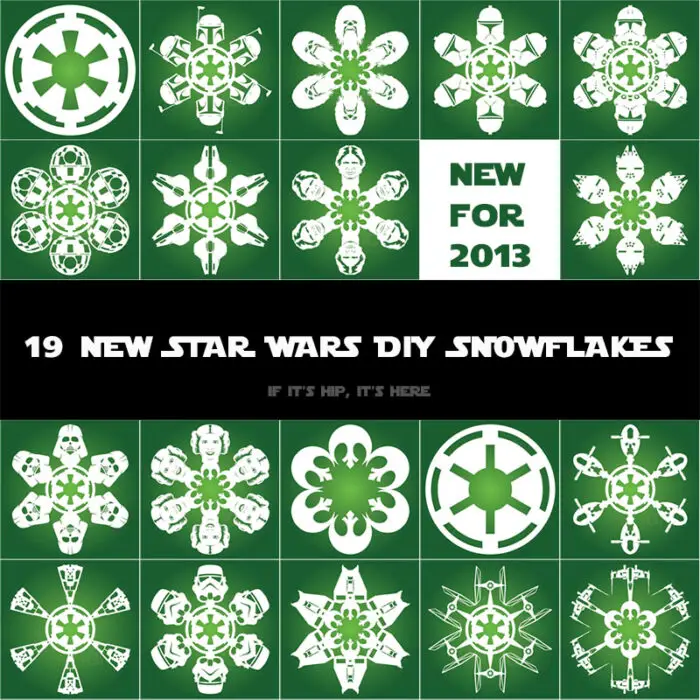 Read more about the article It’s Snowing Star Wars Again! 19 New Star Wars DIY Snowflake Templates.
