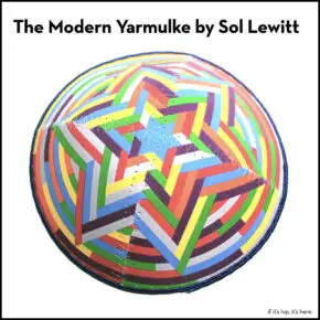 The Sol Lewitt Modern Art Yarmulke For Artsy Jews.