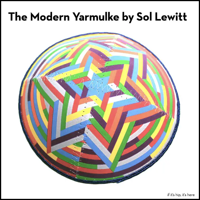 Read more about the article The Sol Lewitt Modern Art Yarmulke For Artsy Jews.
