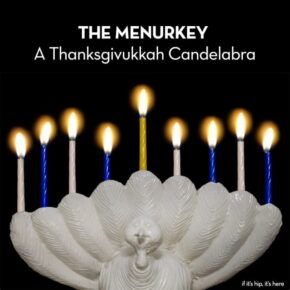 The Menurkey – A Thanksgivukkah Candelabra Created By A 9 Year Old.