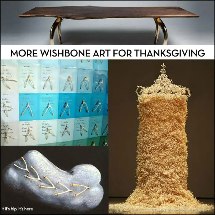 Read more about the article A 9′ Tall Tower of 50,000 Wishbones and 20 Other Examples of Wishbone Art For Thanksgiving.