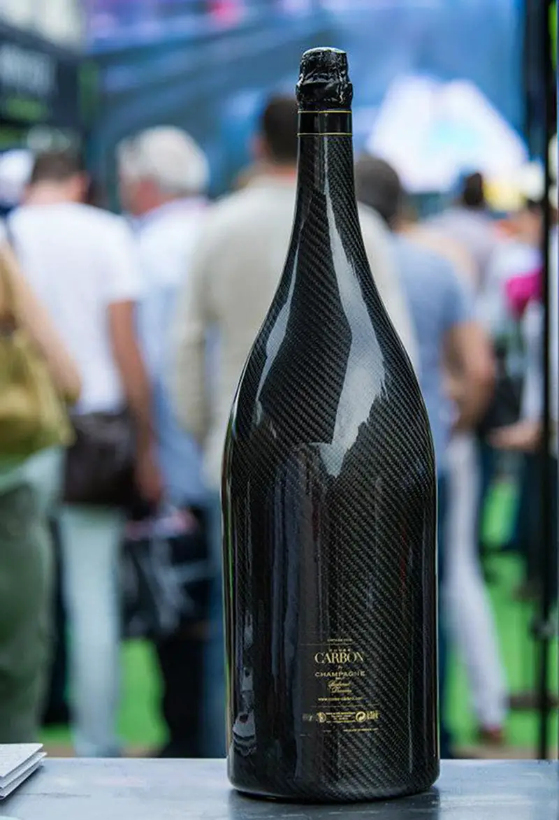carbon fibre champagne bottle