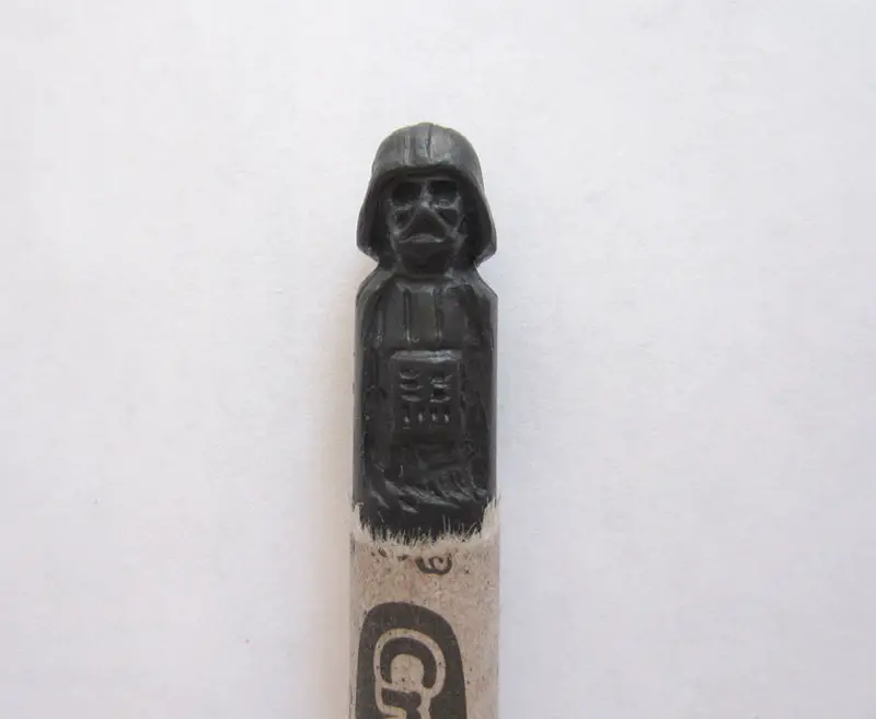 darth vader carved crayon