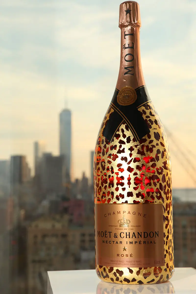 Moët's Luxury Leopard Methuselah champagne