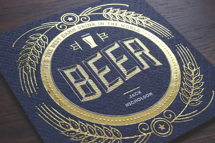 Read more about the article Beautiful Beer Coasters With Witty Quotes For Letterpress Lovers.