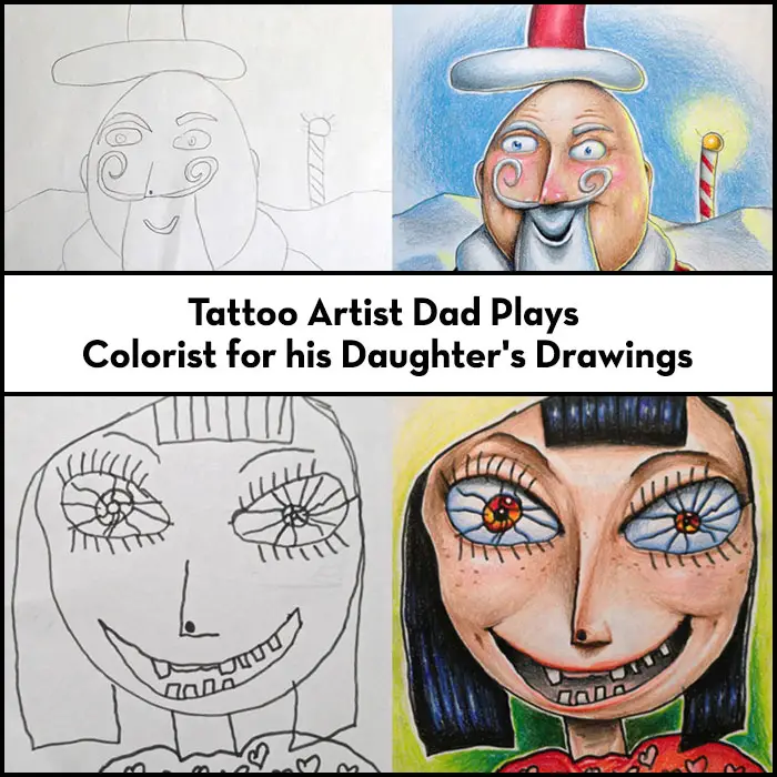 Read more about the article That Dad Who Colors In His Kids’ Drawings Is A Wicked Tattoo Artist, Inventor, Philanthropist and Environmental Activist.