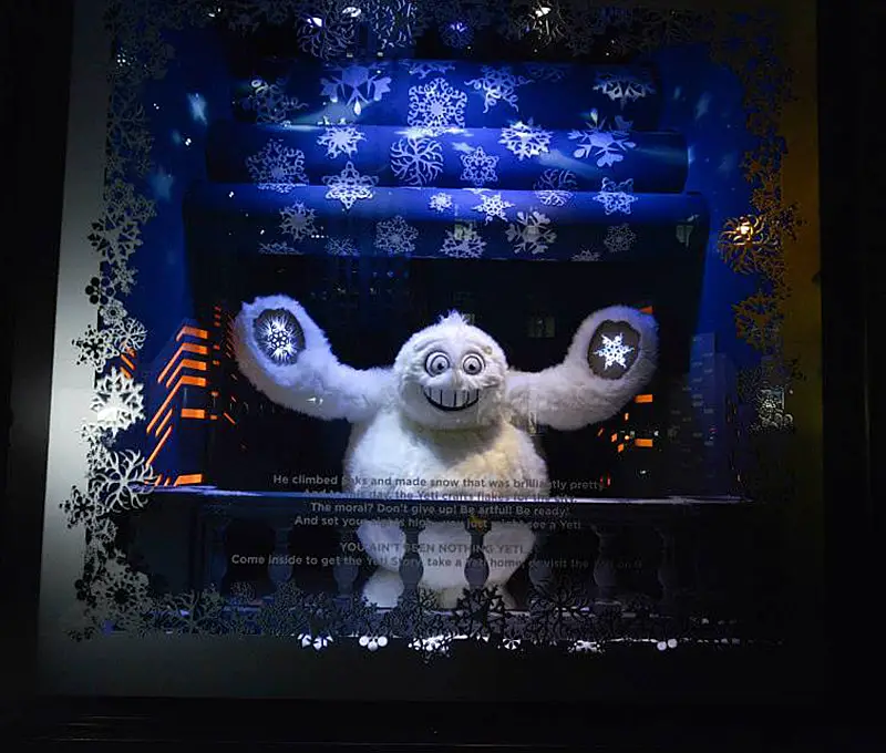 christmas yeti saks