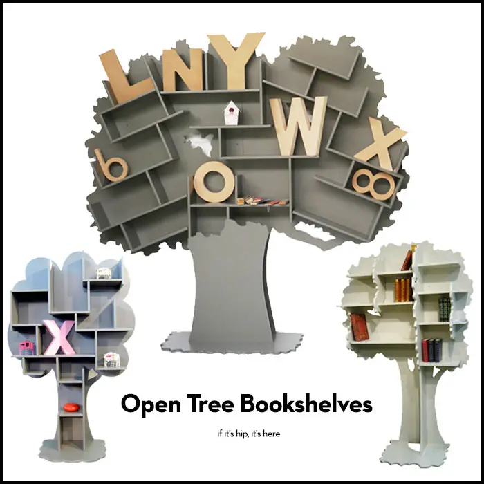 Read more about the article Open Tree Bookshelves Named Tess, Sam and Louane by Christophe Boulin.