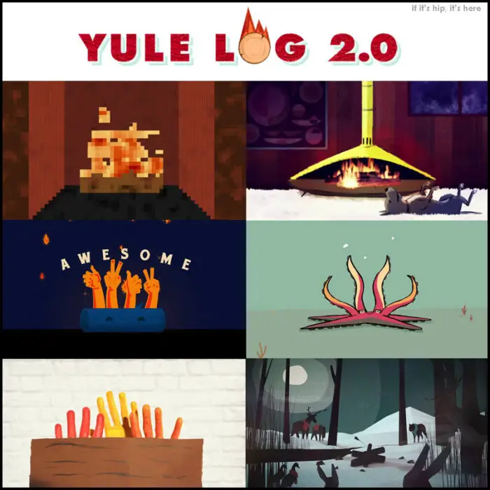Read more about the article Artistic Animated Alternatives To That Boring Burning Log –  Yule Log 2.0.