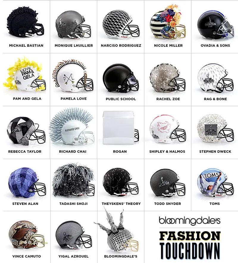 fashionable football helmets for charity