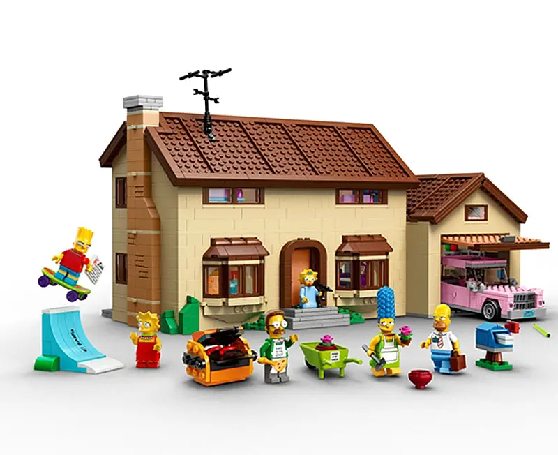 the simpsons lego set