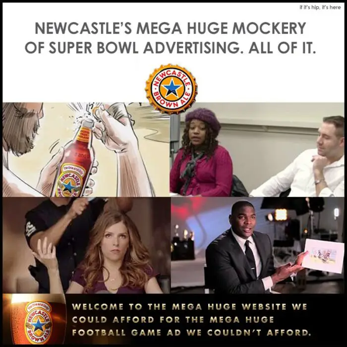 Read more about the article Newcastle’s Mega Huge Super Bowl Ad Campaign For The Mega Huge Super Bowl Ads They Didn’t Make.