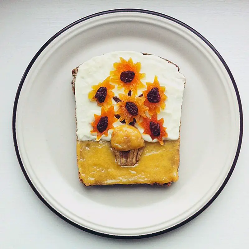 van gogh art toast