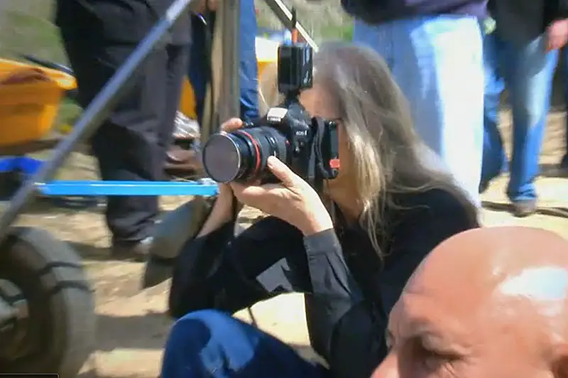 Annie Leibovitz shooting the Disney Dream Portraits