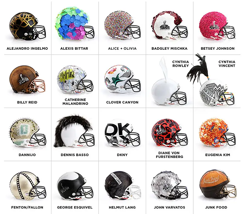 NFL couture helmets for charity
