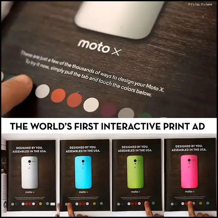 first interactive print ad