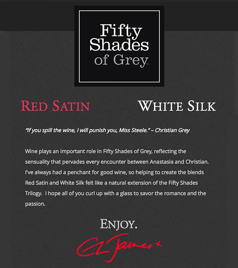 Fifty Shades of Grey Wines