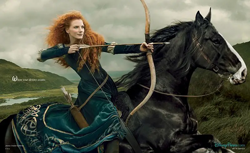 Jessica Chastain as Merida from Brave