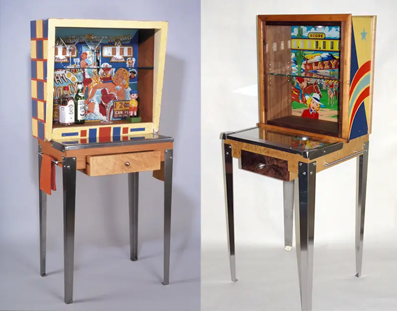 Re-Purposed Vintage Pinball Machines