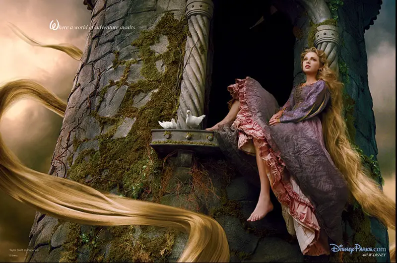 Taylor Swift as Rapunzel from Tangled