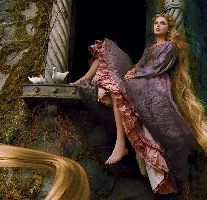 Taylor Swift as Rapunzel from Tangled