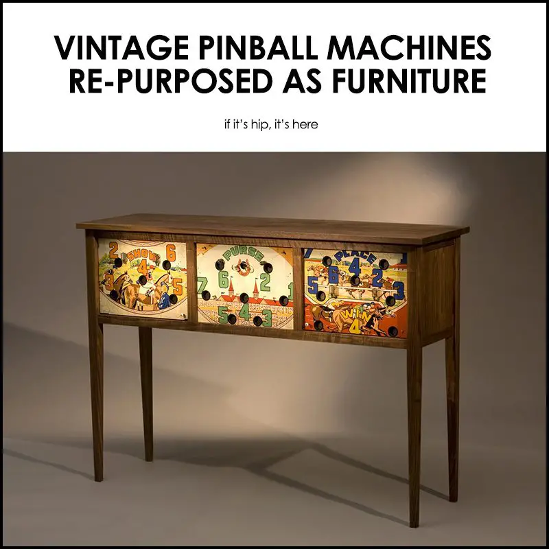 Re-Purposed Vintage Pinball Machines
