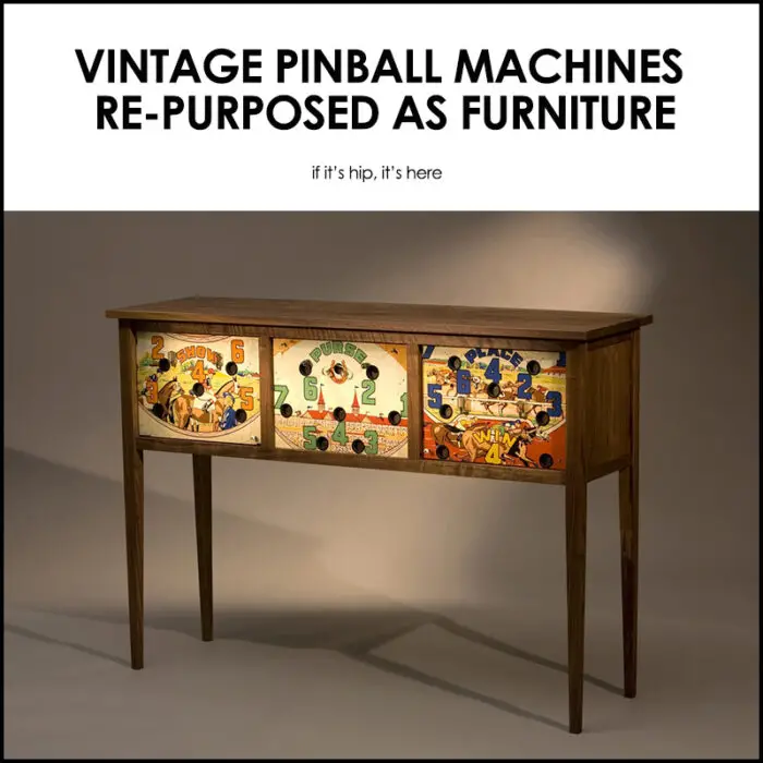 vintage pinball machines repurposed