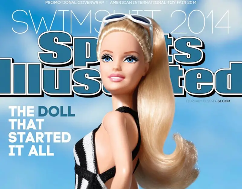 barbie on the cover of SI swimsuit edition