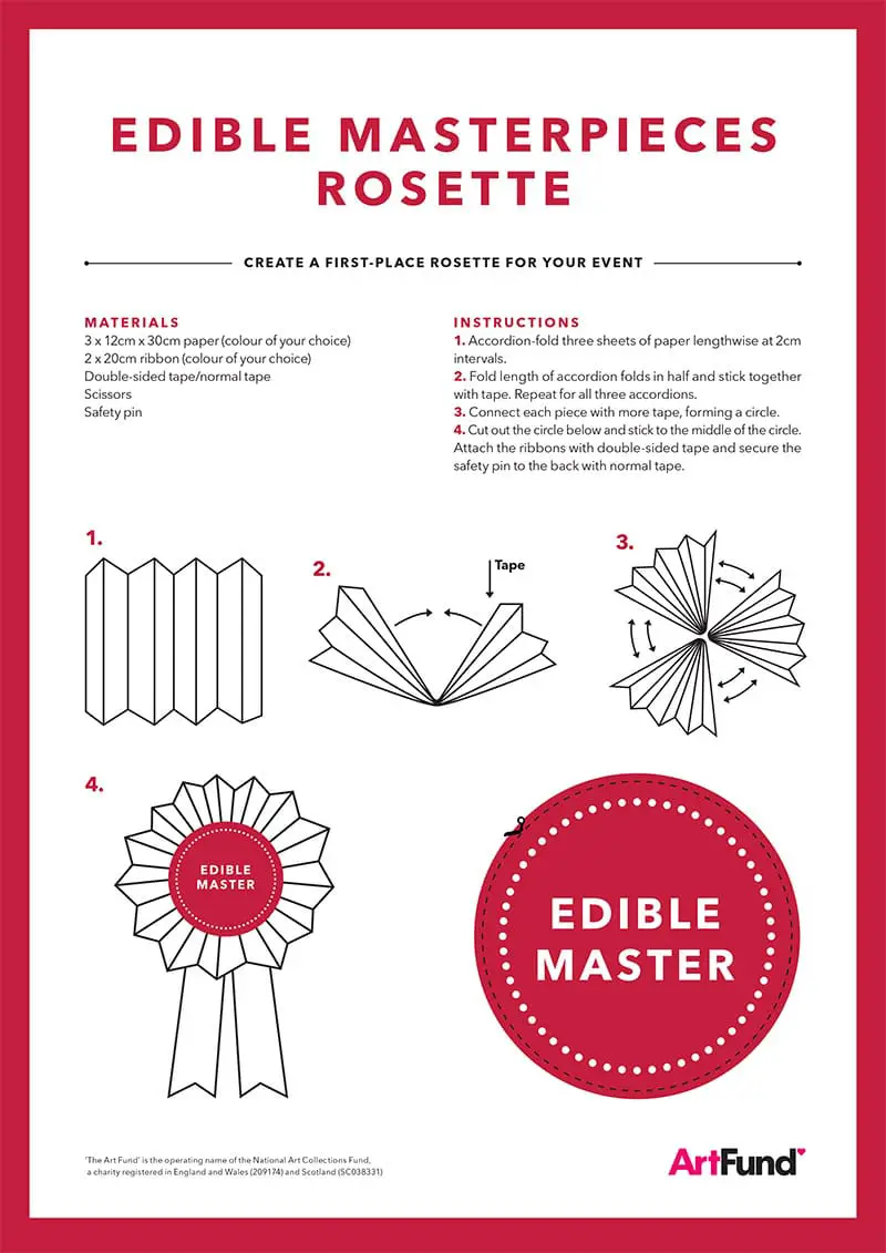 Edible masterpieces Rosette instructions