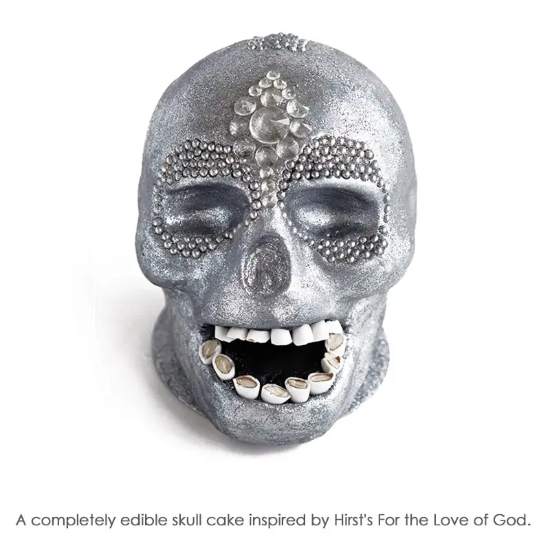 completely edible replica of Damien Hirst's platinum and diamond skull