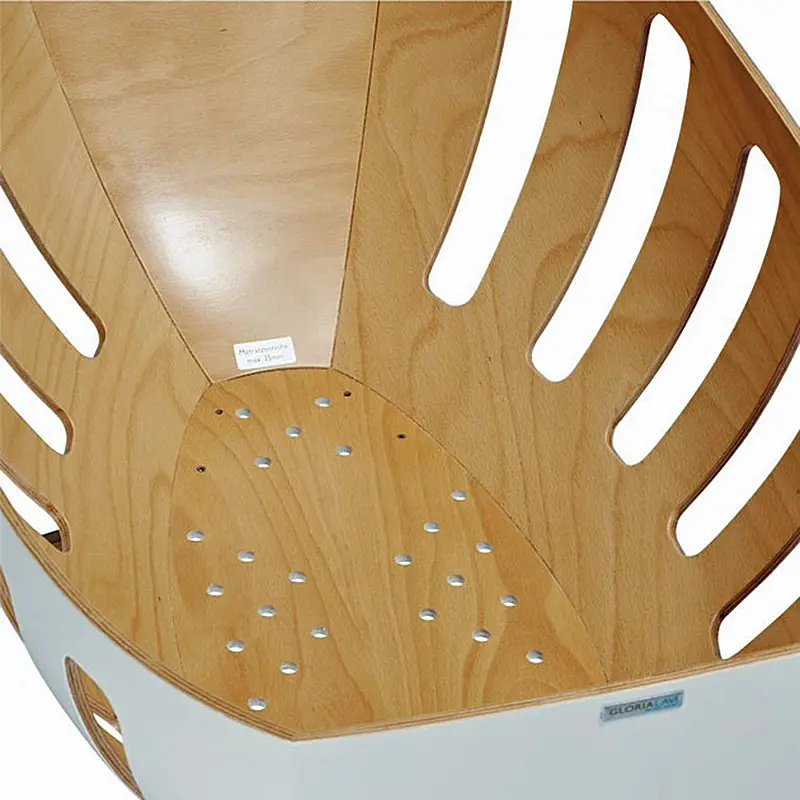 molded wood bassinet