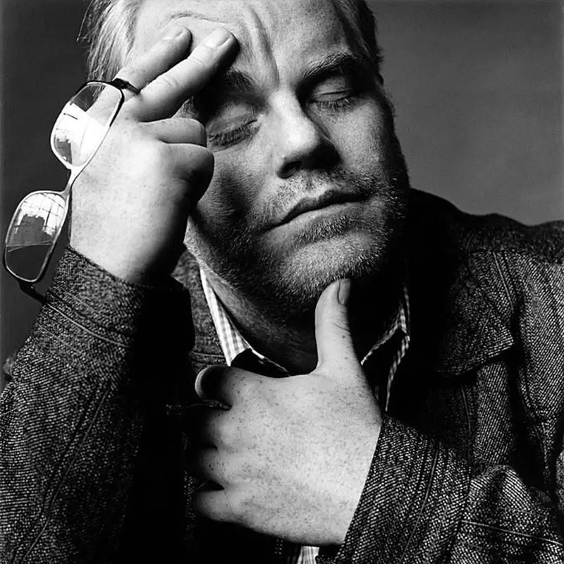 portrait of Philip Seymour Hoffman as Truman Capote by Nigel Parry