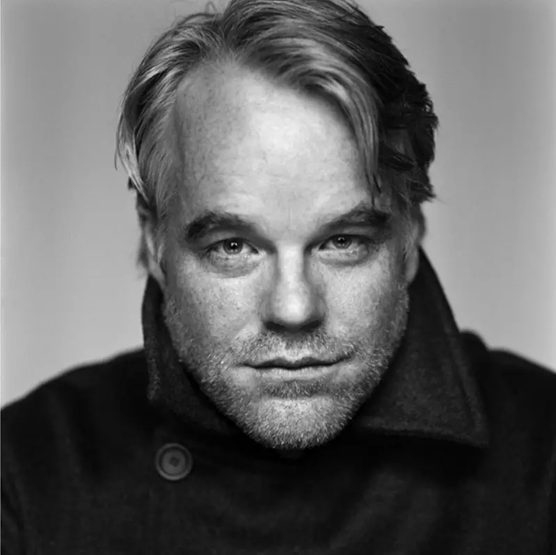 portrait of Philip Seymour Hoffman by Brigitte Lacombe