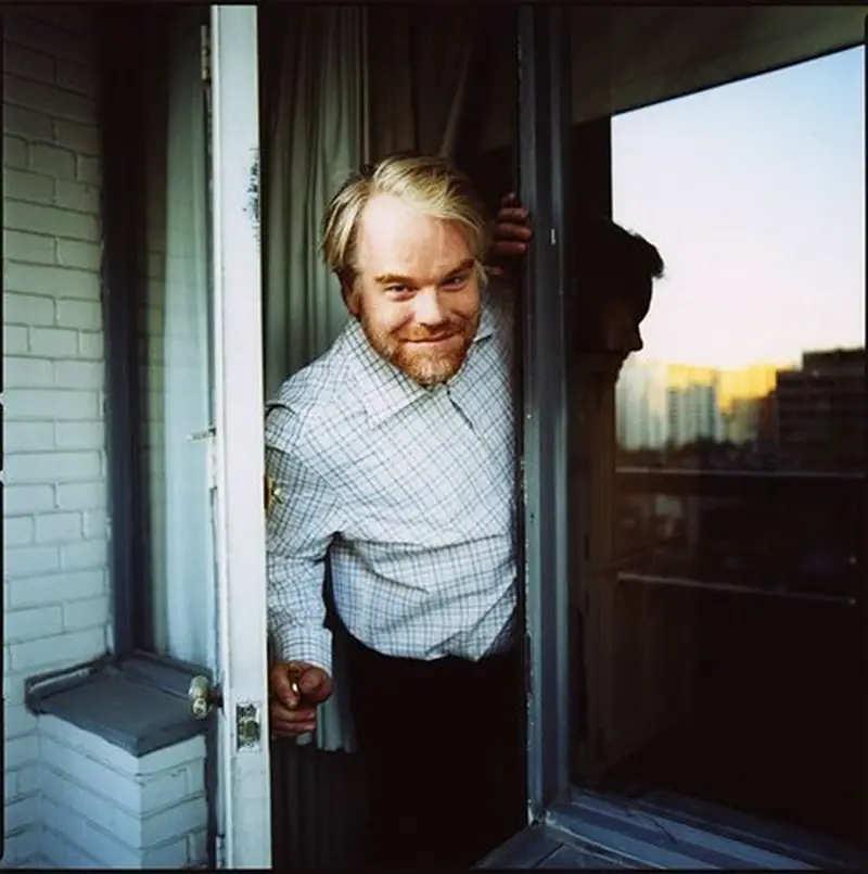 portrait of Philip Seymour Hoffman by Christopher Wahl