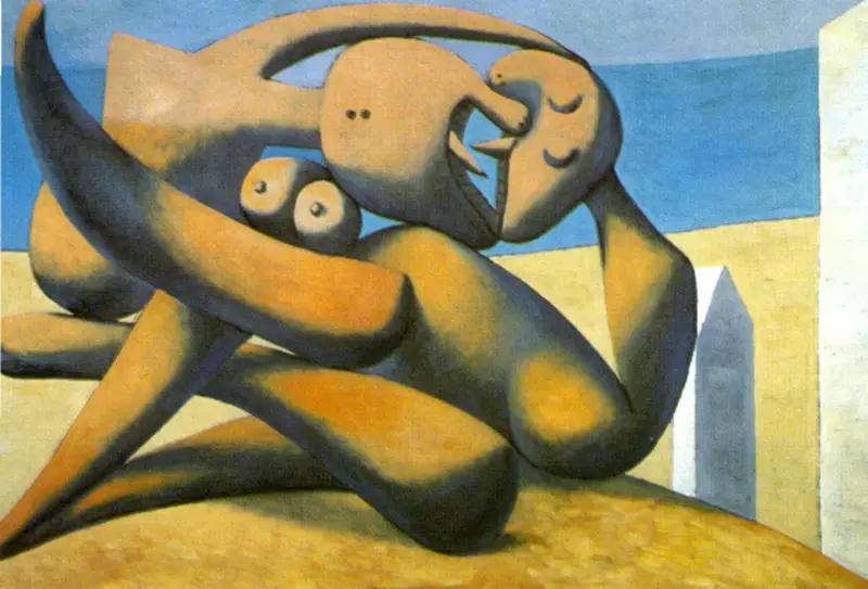 Pablo Picasso, The Kiss (also known as Figures By The Seaside) in 1931