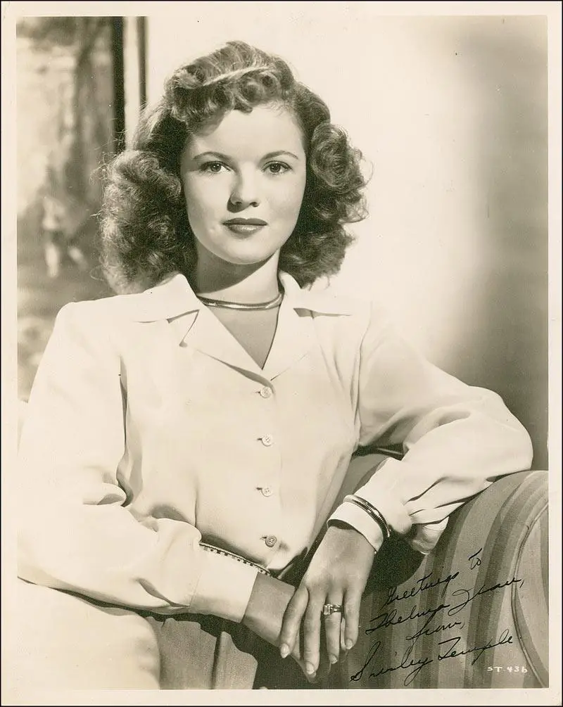 autographed photo of shirley temple