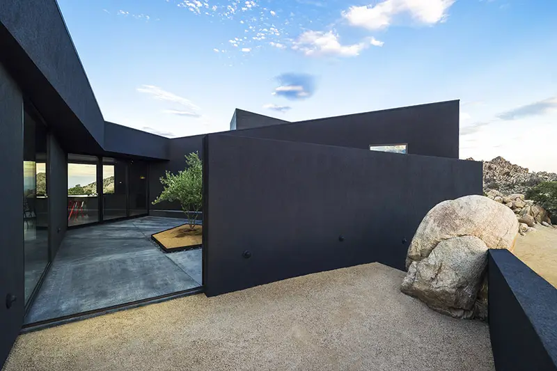 all black desert house