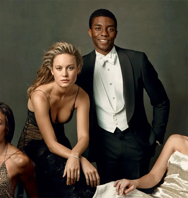 brie larson and chadwick boseman Vanity Fair 2014