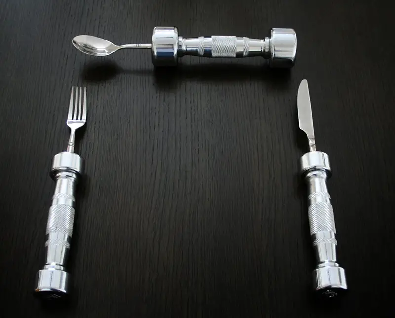 Eat Fit Dumbbell Cutlery 